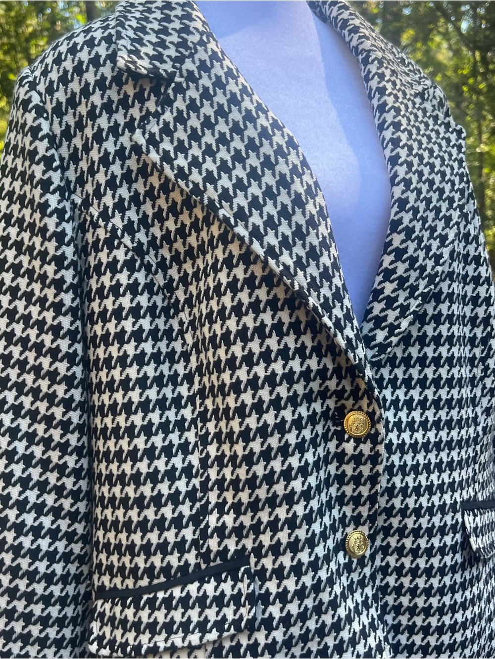 Joan Rivers Houndstooth Blazer 22W Alabama Roll Tide Game Day Jacket